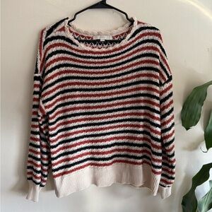 loft - stripped knit sweater